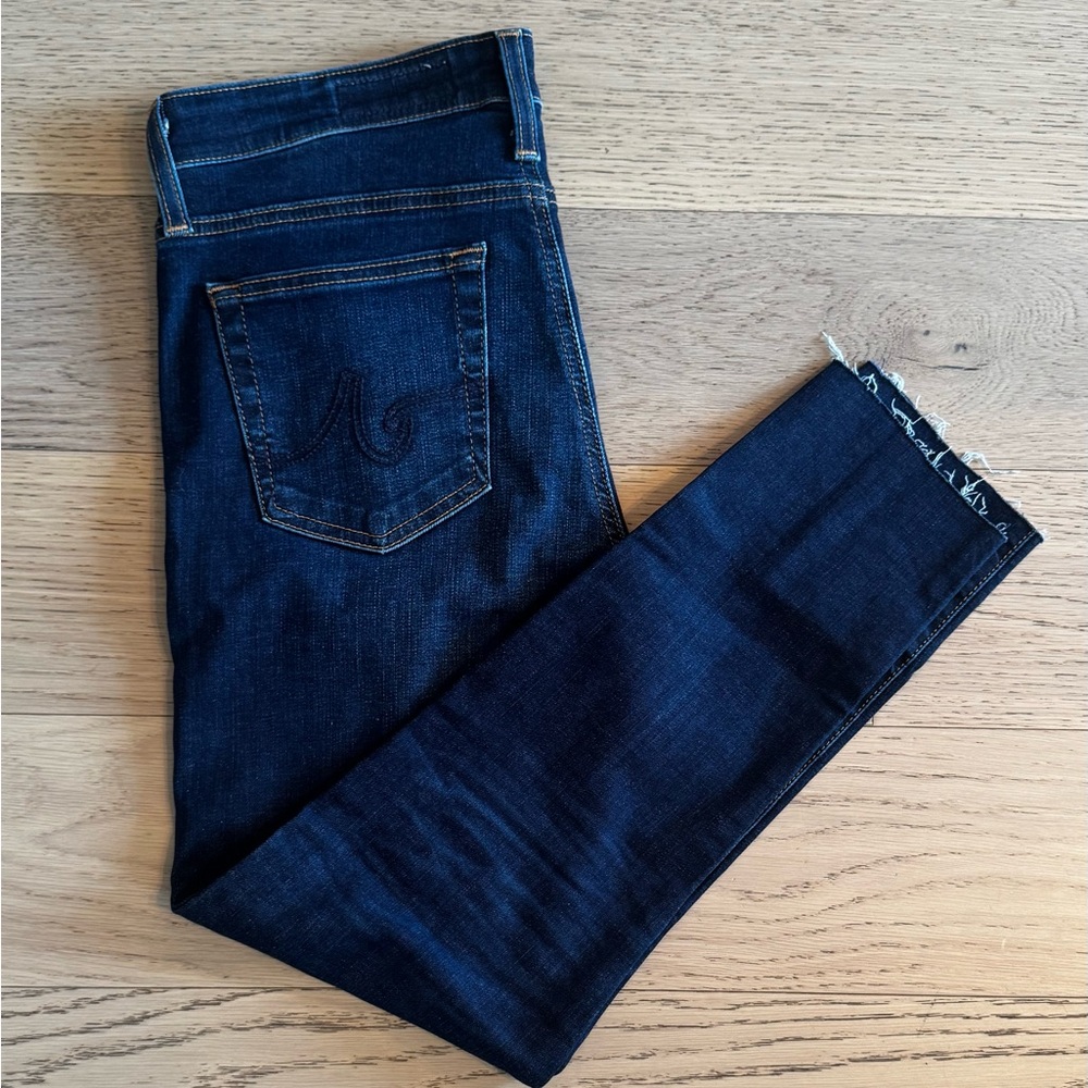 AG Adriano Goldschmied Dark Blue Women's Jeans - Picture 4 of 8